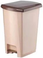 Planet UP403-001 BARNA Szemetes kuka pedálos műanyag 60 literes  barna kép