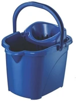 Planet UP604-005 KÉK Felmosó vödör gurulós műanyag kicsavaró kosárral 15 literes  kék kép