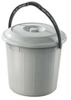 Planet UP618-002 Szemetes kuka fedeles műanyag 10 literes szürke kép