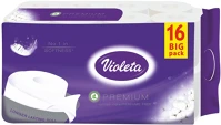 Planetline ALDV370 Violeta prémium toalettpapír, 3 rétegű, fehér, 16 tekercs kép