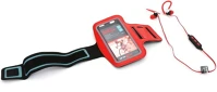 Platinet PM1075R Bluetooth sport headset + arm band red kép