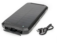 Platinet PMPB10SPW15 Powerbank napelemes 15w 2x usb-a + usb-c  fekete kép