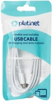 Platinet PSCCC1100TW Usb-c to usb-c 100w cable 1,5m white kép