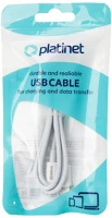 Platinet PSCCC120TW Usb-c to usb-c 60w cable 1m white kép