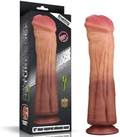 Platinum 12&#039;&#039; 12&#039;&#039; dual layered  silicone cock