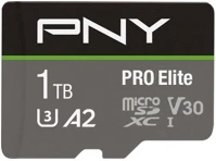 Pny P-SDU1TBV32100PRO-GE Pro elite microsdxc 1tb class 10 uhs-i u3 100mb/s + sd adapter kép