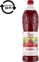 Pölöskei VEC30_02212 syrup málna cukorral és édesítőszerrel 25% gyümölcstartalommal 1l drs kép
