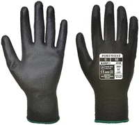 Portwest 21.01271 Kesztyű mártott  nylon pu tenyérrel fekete 8-as 2 darab/pár kép
