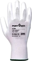 Portwest A120WHRM Kesztyű munkavédelmi (szerelő) 8-as m fehér színű tenyéren mártott kép