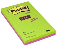 Post-it 03.00207 Öntapadós jegyzettömb 3m  584ss 125x200mm super sticky vonalas 100 lap kép