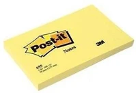 Post-it 03.0021006 Öntapadós jegyzettömb 3m  655 76x127mm sárga 6x100 lap kép