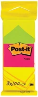 Post-it 03.00310 Öntapadós jegyzettömb 3m  lp6812 38x51mm neon  3x100 lap kép