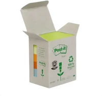 Post-it 03.00318 Öntapadós jegyzettömb 3m  lp653-1gb 51x38mm torony 6x100 lapos kép