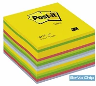 Post-it 7100172383 Post-it 76x76mm 450lapos ultra öntapadós szivárványszínű kockatömb