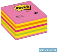 Post-it 7100200378 Post-it lollipop pink 76x76 mm 450lap öntapadós kockatömb