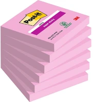 Post-it 7100259225 Super sticky 654 76x76mm 90lap pink öntapadós jegyzettömb kép