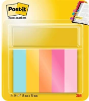 Post-it 7100259442 Post-it beachside 15x50mm  5x50lap vegyes jelölőlap