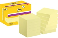 Post-it 7100290178 Super sticky 622-sscy 47,6x47,6mm 90lapos 8+4 tömb kanárisárga öntapadós jegyzettömb kép