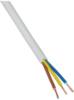 Prc MTK 3X2,5 FEHÉR H05vv-f 3x2,5 mm2 fm mtk fehér sodrott kábel kép