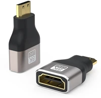 Premiumcord KPHDMA-43 Adapter hdmi-a - hdmi-c, 8k, gold, f/m kép