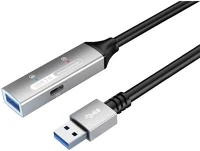 Premiumcord KU3REP20AL Aktív kábel usb-a 3.2 gen1, hosszabbító, repeater, a - a, m/f, 20m, fekete kép
