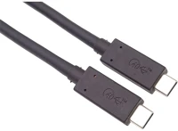 Premiumcord KU4CX10BK Kábel usb 4, thunderbolt, 40gbps, 8k@60hz, c - c, m/m,   1m, fekete kép