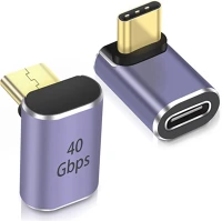 Premiumcord KUR31-39 Adapter 90° usb c - usb c, 40gbprs, f/m kép