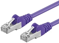 Premiumcord SP6ASFTP015V Patch kábel stp, cat6a, 1,5m, lila kép