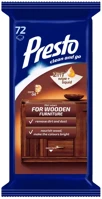 Presto DA503XSZWY5900095011484 Nedves törlőkendő bútorápoló 72db/cs kép