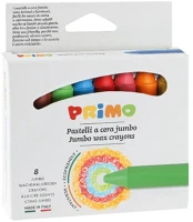 Primo 0601PC8J Zsírktréta  jumbo kerek hegyezett 12 db/készlet kép