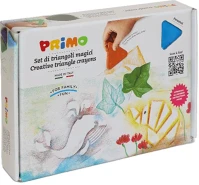 Primo 0721TRI8ST Viaszkréta  háromszög 8 db-os + 6 db sablonnal kép