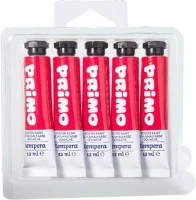Primo 15.1822204 Tempera  piros 12 ml 5 darabos kép