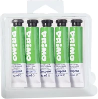 Primo 15.1822205 Tempera  középzöld 12 ml 5 darabos kép