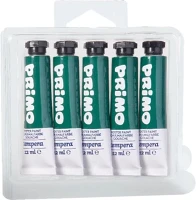 Primo 15.1822241 Tempera  sötétzöld 12 ml 5 darabos kép