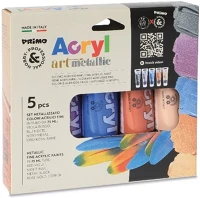 Primo 15.18259 Akrilfesték készlet  neon 5x75 ml kép