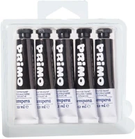 Primo 440TRA800 Tempera  fekete 12 ml 5 darabos kép
