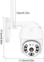 Pro LAH-A6_ICSEE XPD Q980  8 LED WIFI térfigyelő kamera, 2MP, kültéri/beltéri, FullHD 2k kép