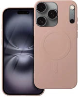 Pro TF5907504531861 Telefontok iphone 17  - magsafe kompatibilis púder pink szilikon hátlap tok kép