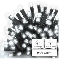 Profi D2CC03 Led sorolható füzér, villogó – jégcsapok, 3 m, kültéri, hideg fehér kép