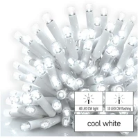 Profi D2CC04 led sorolható füzér, villogó, fehér kép