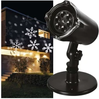 Projektor DCPC04 Led dekoráció  – hópelyhek, kültéri és beltéri, hideg fehér kép