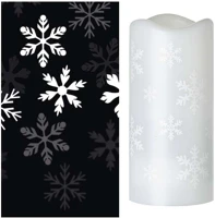 Projektor DCPC05 Led dekoráció  – hópelyhek, 3x aaa beltéri, hideg fehér kép