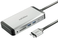 Promate VERSAHUB-MST Usb hub - versahub mst (usb-c 13in1 hub, 100w pd) kép