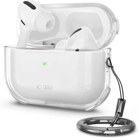 Protect FD5906302333301 bounce - átlátszó airpods pro 3 tok, karabiner gyűrűvel kép