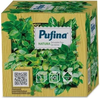 Pufina DA503XSZHTPP20895 kozmetikai kendő fehér, 3 rétegű, 60db/csg, 24doboz/karton, 40karton kép