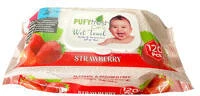 Pufy fresh 120DB/CSG Nedves törlőkendő 120db/csg (12csg/karton) strawberry kép