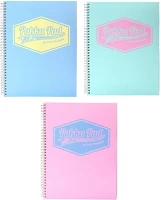 Pukka pad 01.01778 Spirálfüzet vonalas  a/4 100 lapos pastel kép