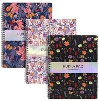 Pukka pad a15545081 Pukka pad jotta pad bloom a4 160 oldalas vonalas spirálfüzet