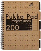 Pukka pad a15547081 Pukka pad project book kraft recycle a4 200 oldalas vonalas spirálfüzet