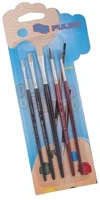 Pulse COR_PLS220238 Ecsetkészlet, no. 2-6-10 lapos, no. 4-8 kerek, fa, kép